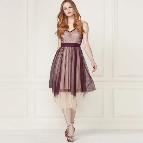 LC Lauren Conrad Runway tulle midi dress - Picture 1 of 15